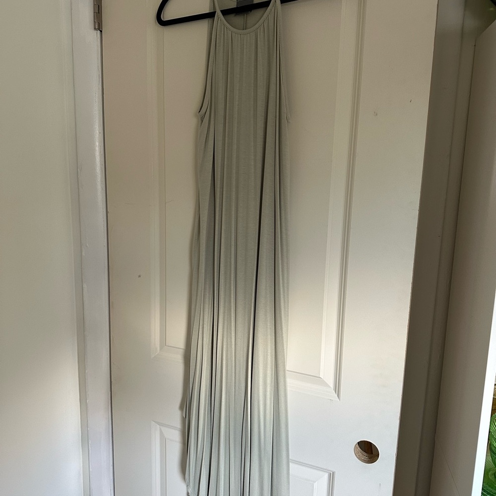 Olivia Rae Light Gray Maxi Dress